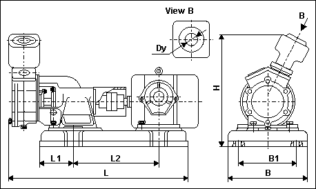 vortex pump, drawing