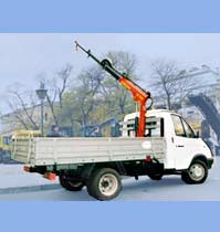 low-power crane manipulator set  RS1300A on GAZ 3302 chassis 