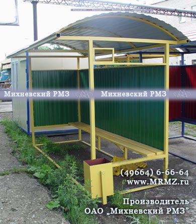 Остановочный павильон (автобусная остановка) ОМ-2