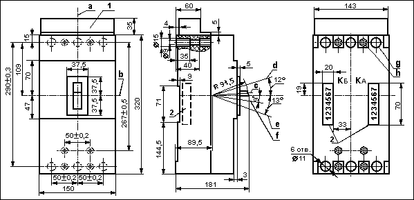automatic circuit breaker, drawing