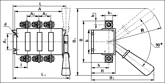 switch disconnectors, drawing