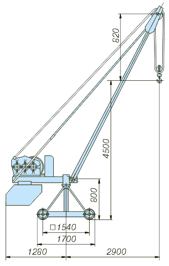 jib crane "Pioneer", drawing