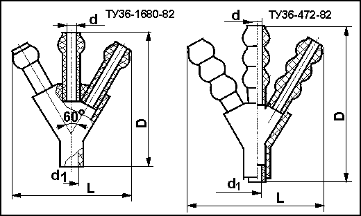 KNE model terminal epoxy cable connectors for outdoor use, drawing