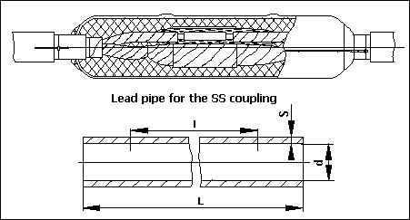 terminal lead cable coupling sleeves, drawing