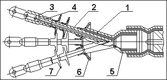 кабельные муфты концевые термоусаживаемые наружной установки КНТп, чертеж