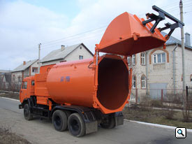 Большегрузный мусоровоз с боковой загрузкой КО-449-02