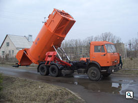 Большегрузный мусоровоз с боковой загрузкой КО-449-02