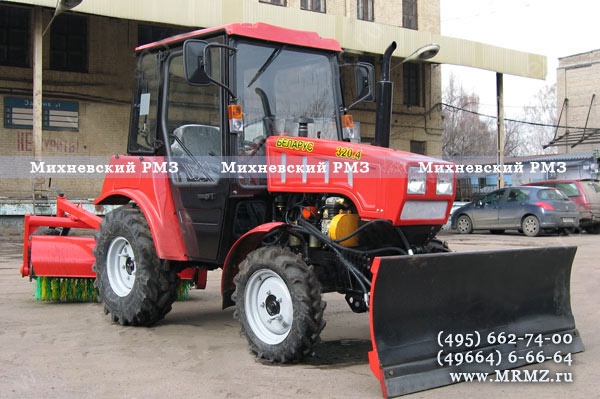 Тротуароуборочная машина базе малого трактора МТЗ-320